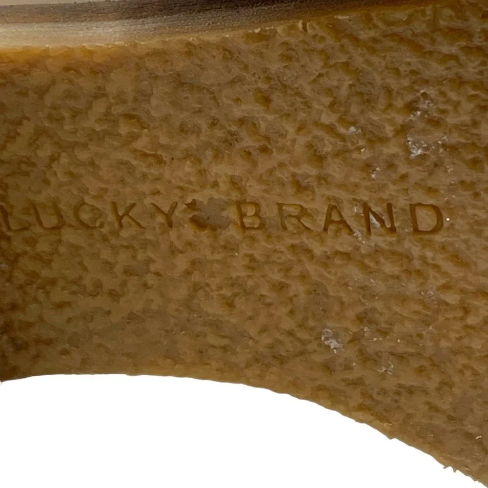 LUCKY BRAND Garmann Taupe Leather Pull‎ On Booties